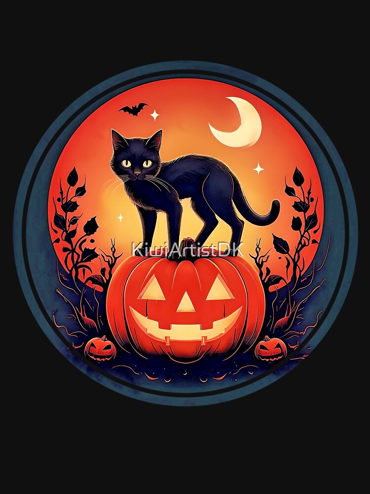 Moonlit Mischief Halloween by KiwiArtistDK T-Shirts, Hoodie, Sweatshirt | BlankRebels.com (Image 3)