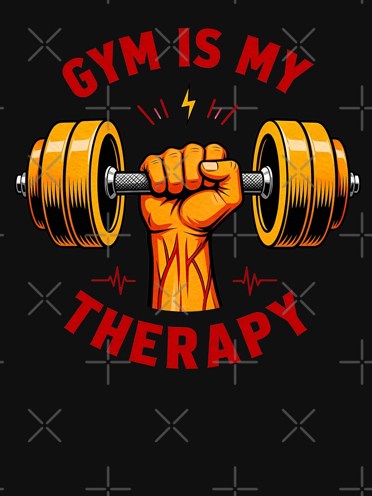 Gym Is My Therapy by Dxvect T-Shirts, Hoodie, Sweatshirt | BlankRebels.com (Image 3)