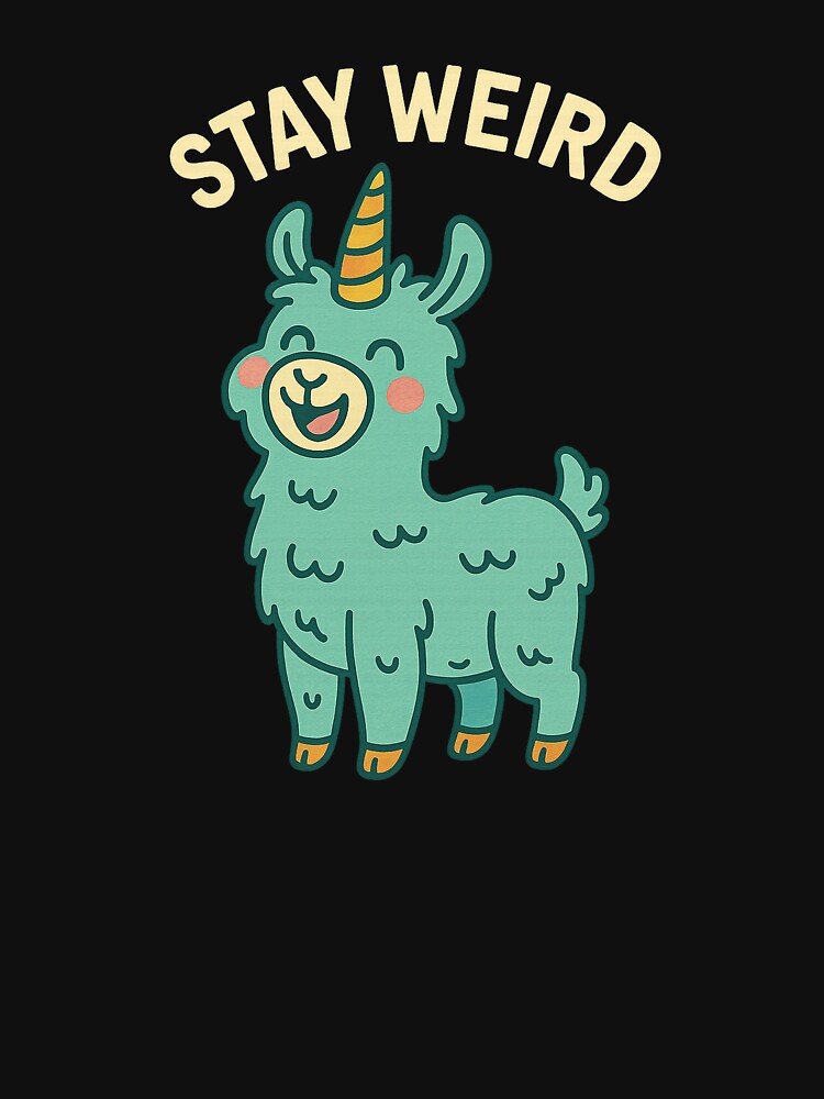 Stay Weird Llama Unicorn by the-dovlat T-Shirts, Hoodie, Sweatshirt | BlankRebels.com (Image 3)