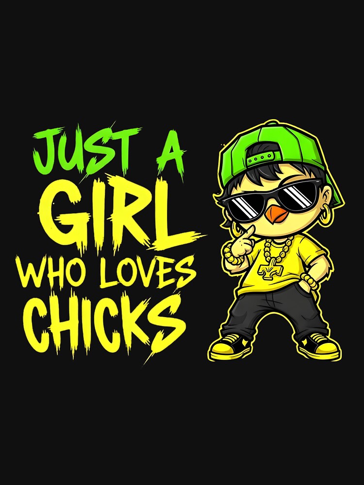 Just a Girl Who Loves Chicks | Classic T-Shirt by SoftPeepCo Hoodie, Sweatshirt | BlankRebels.com (Image 3)