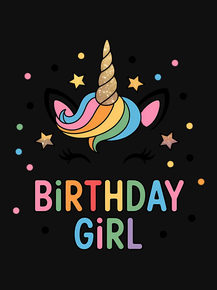 Birthday Girl Shirt 2nd 3rd 4th 5th 6th 7th Girls Birthday Toddler Mermaid Unicorn by TyraYoung Hoodie, Sweatshirt (Image 2)