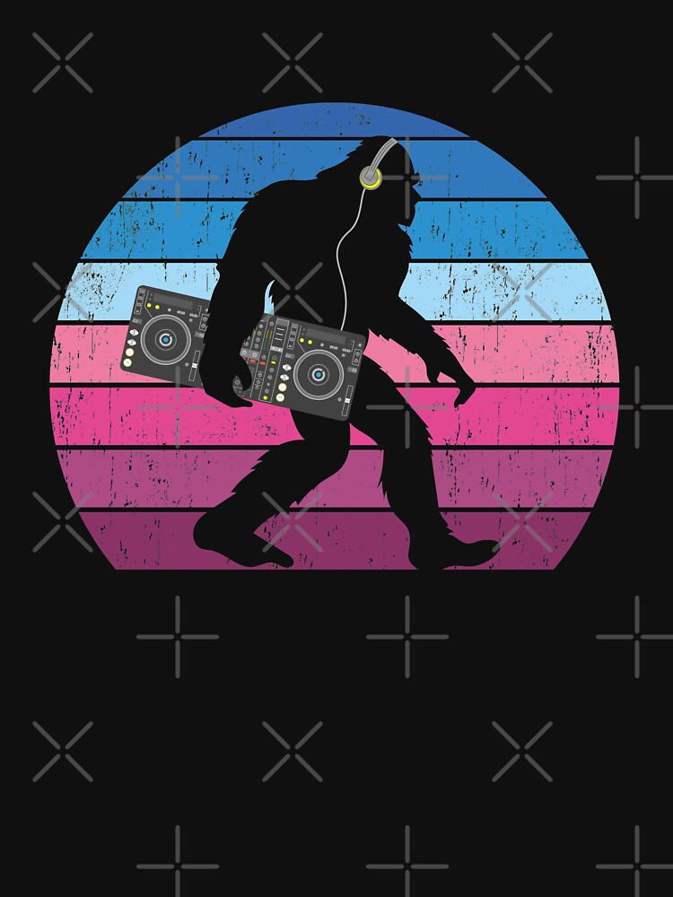 Bigfoot DJ Sasquatch - Funny DJ Graphic - T-Shirt - b by Gerdek Hoodie, Sweatshirt | BlankRebels.com (Image 3)