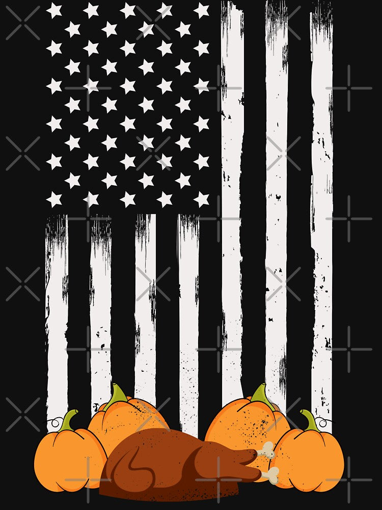 American Flag Thanksgiving Day by artworkbyrihen T-Shirts, Hoodie, Sweatshirt | BlankRebels.com (Image 3)