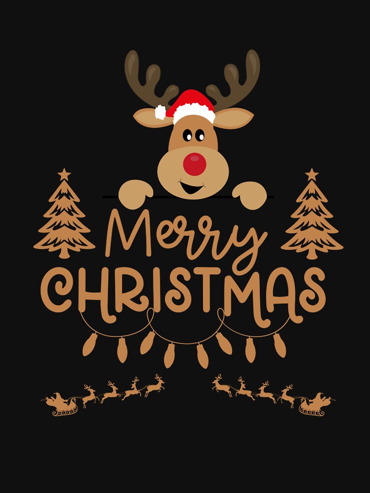 Merry Funny Christmas Reindeer Xmas Family Men Women Youth by taaddison50 T-Shirts, Hoodie, Sweatshirt (Image 3)