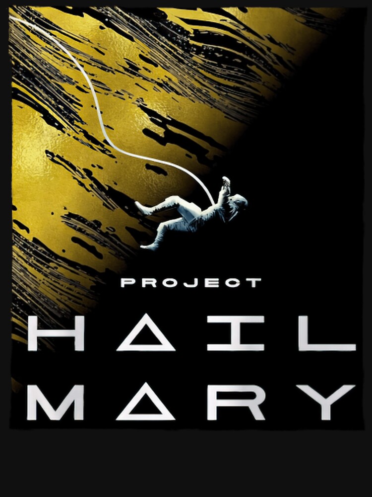 Project Hail Mary Minimal Astronaut Floating Space Sci Fi Classic T-Shirt by Qwertycraftd