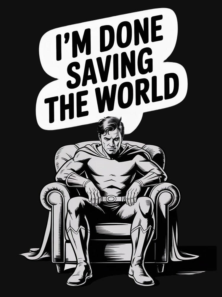 Superhero on Break by AndrewYoko T-Shirts, Hoodie, Sweatshirt | BlankRebels.com (Image 3)