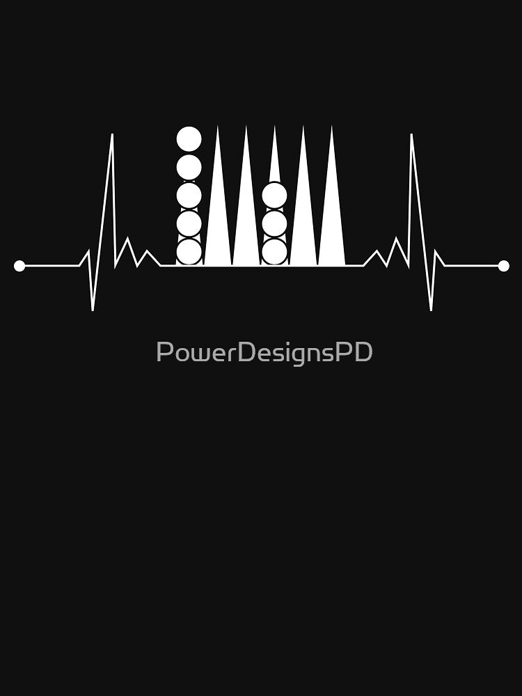 Backgammon Heartbeat Board Game Night by PowerDesignsPD T-Shirts, Hoodie, Sweatshirt | BlankRebels.com (Image 3)
