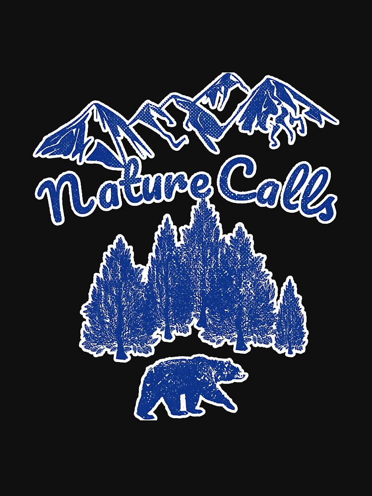 Nature Calls Mountains Trees Bear by BundlerVq T-Shirts, Hoodie, Sweatshirt | BlankRebels.com (Image 3)