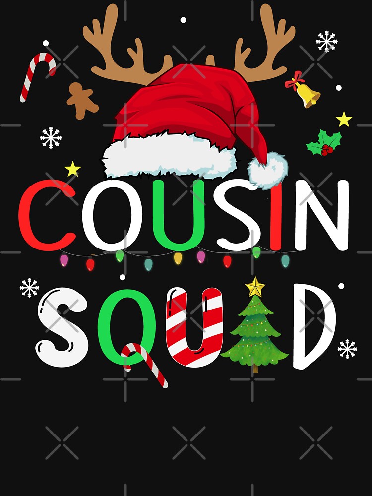 Cousin crew christmas shirt, matching Cousin christmas reindeer santa 2023 shirt by ZAIN JAMAL Hoodie, Sweatshirt (Image 3)