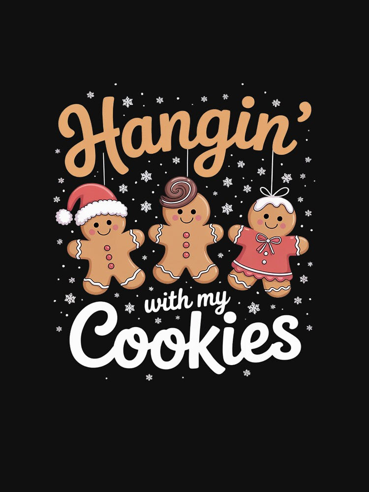 Hangin With My Cookies Gingerbread Women Christmas Teacher by MarkLeedsArt T-Shirts, Hoodie, Sweatshirt (Image 3)