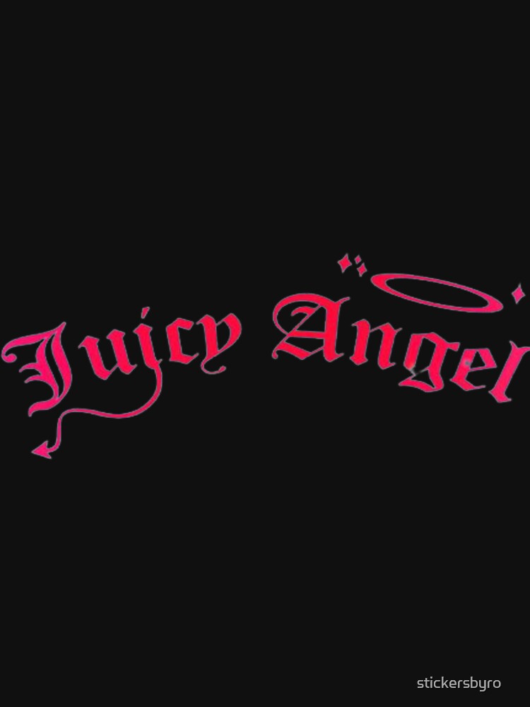 juicy angel y2k text by stickersbyro ☆ T-Shirts, Hoodie, Sweatshirt | BlankRebels.com (Image 3)