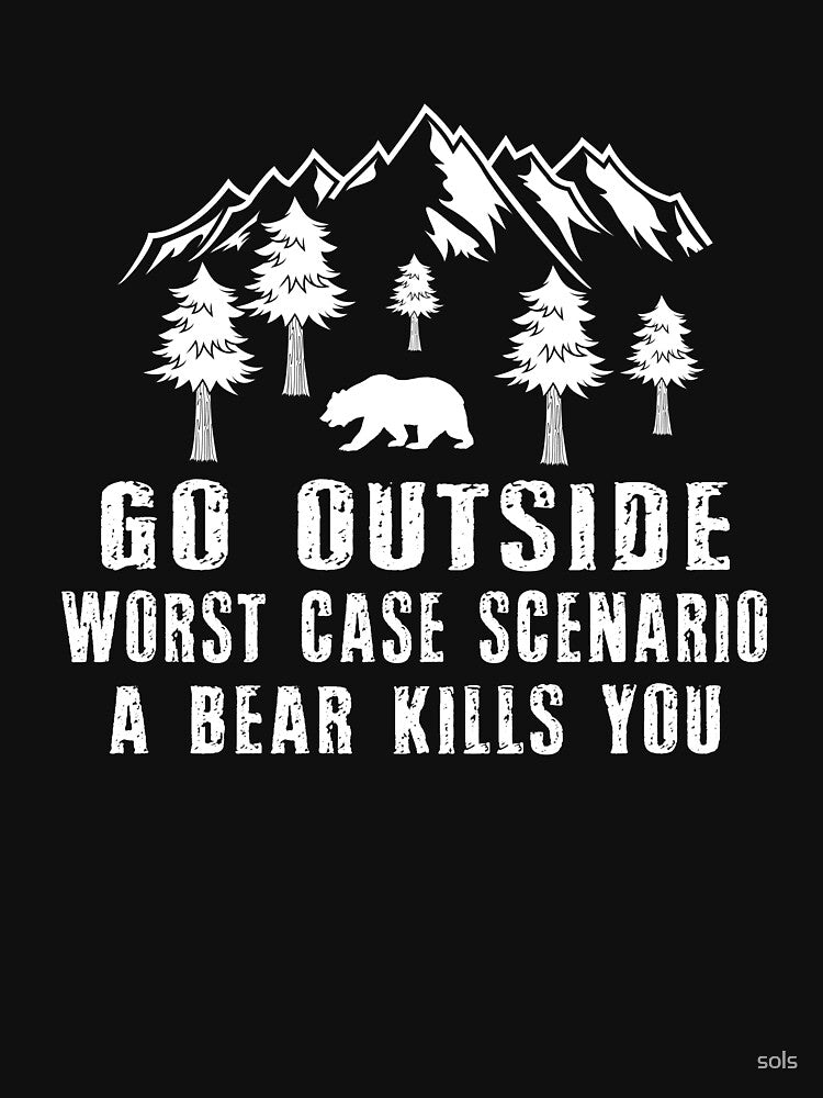Go Outside Worst Case Scenario Campfire Camping Funny Camping Shirt Camping Camp Camping Shirt T-Shirts, Hoodie, Sweatshirt