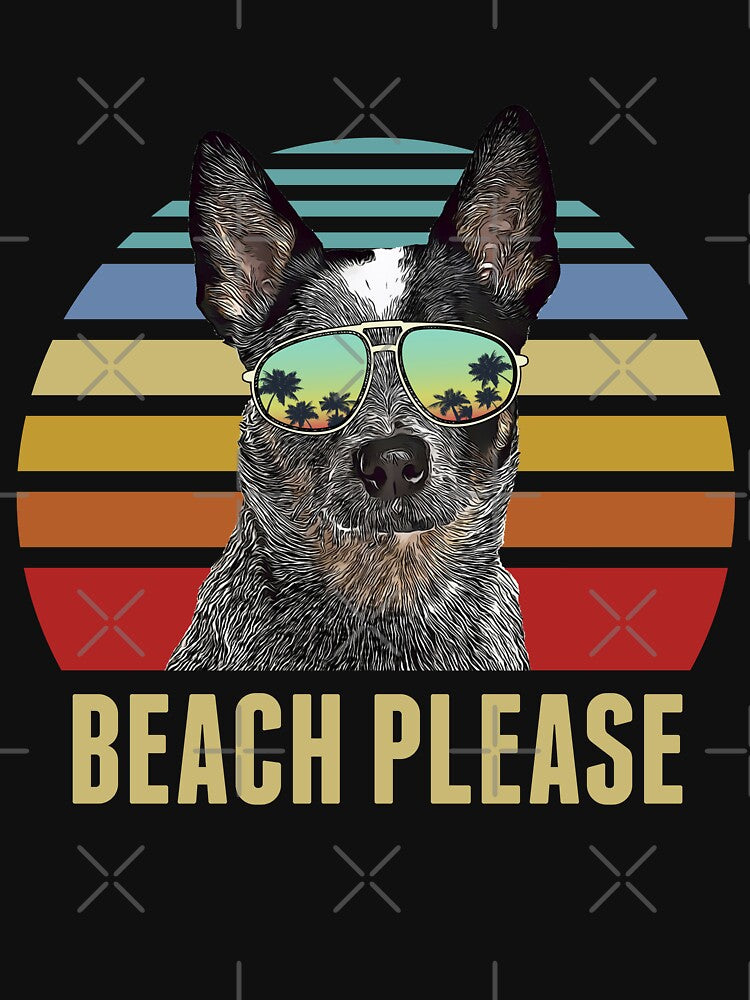 Beach Please Australian Cattle Dog Dog Funny Summer by tigaaadrivaaa T-Shirts, Hoodie, Sweatshirt | BlankRebels.com (Image 3)