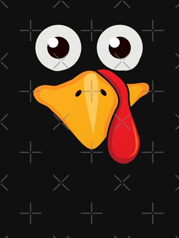 Cute Funny Turkey Face Thanksgiving Gift by DZYONA T-Shirts, Hoodie, Sweatshirt | BlankRebels.com (Image 3)