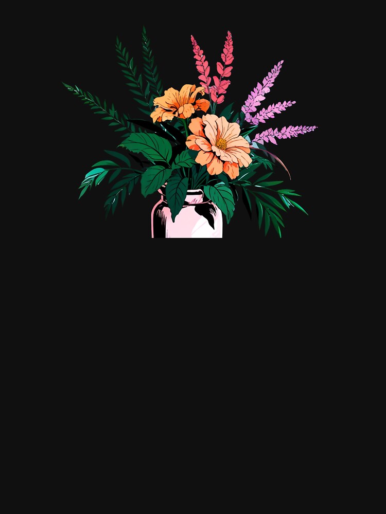 Retro Flower Vase Floral Aesthetic by MadnessEnvelope T-Shirts, Hoodie, Sweatshirt | BlankRebels.com (Image 3)