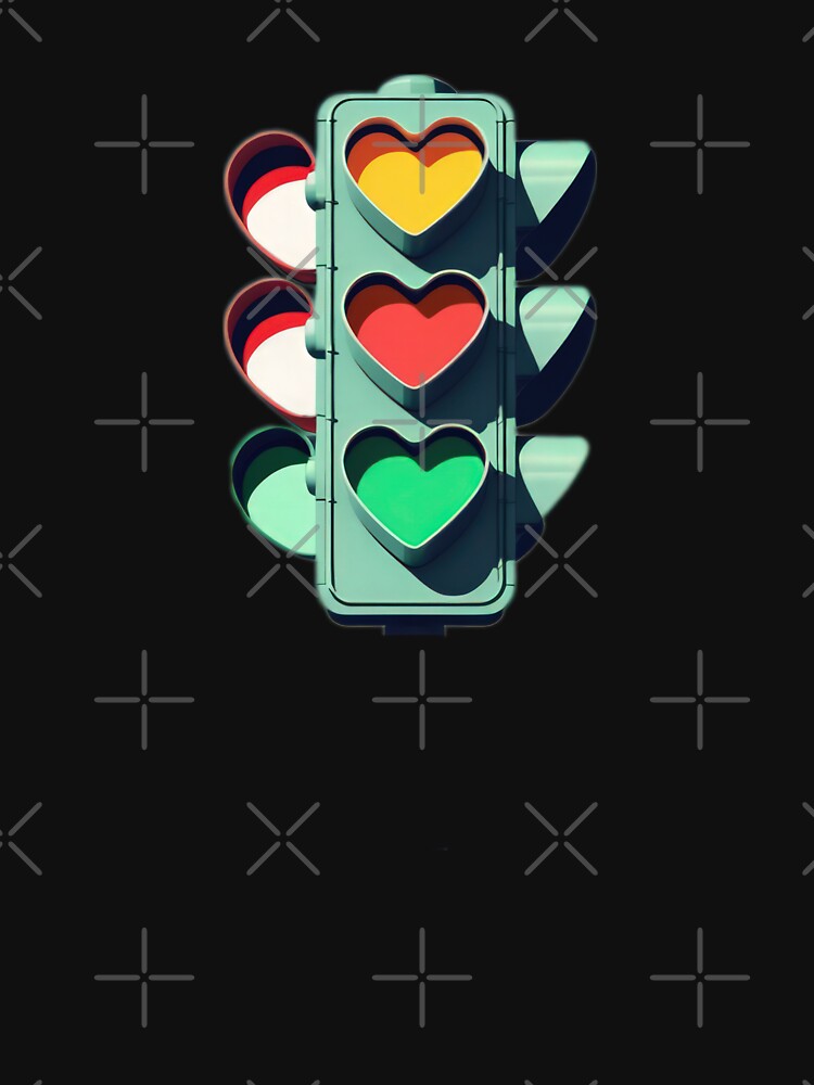 Valentines Day traffic light with hearts,Valentine heart,valentine art,valentine design by Expressions-Sel... (Image 3)