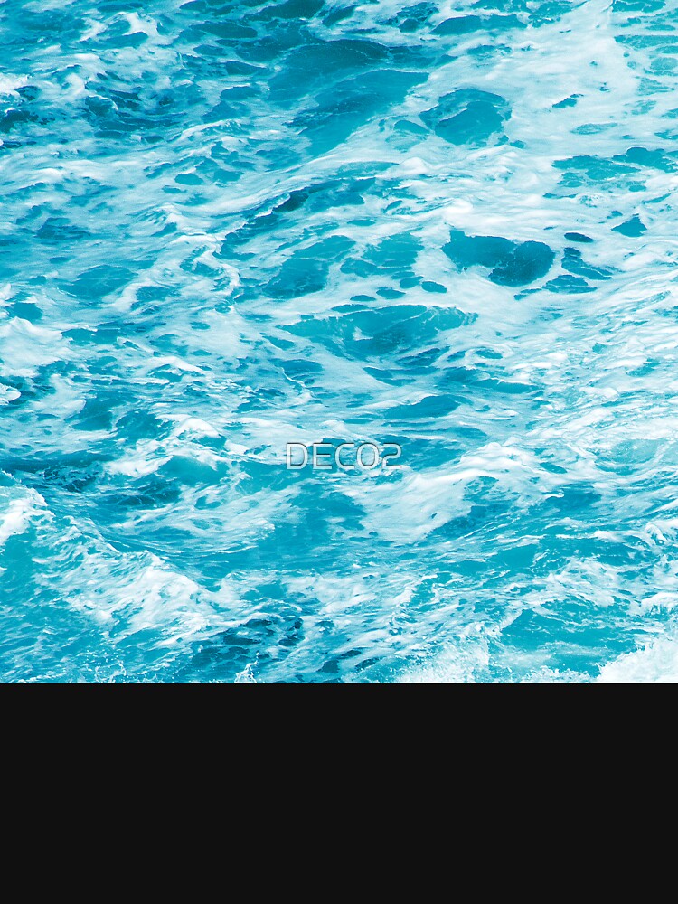 Luxurious Aqua Blue Foamy Ocean Waves Art Photo by DEC02 T-Shirts, Hoodie, Sweatshirt | BlankRebels.com (Image 3)