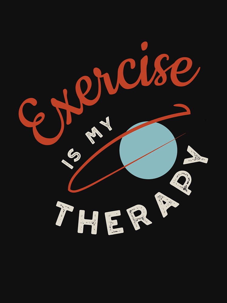 Fitness Exercise is My Therapy by whyitsme T-Shirts, Hoodie, Sweatshirt | BlankRebels.com (Image 3)