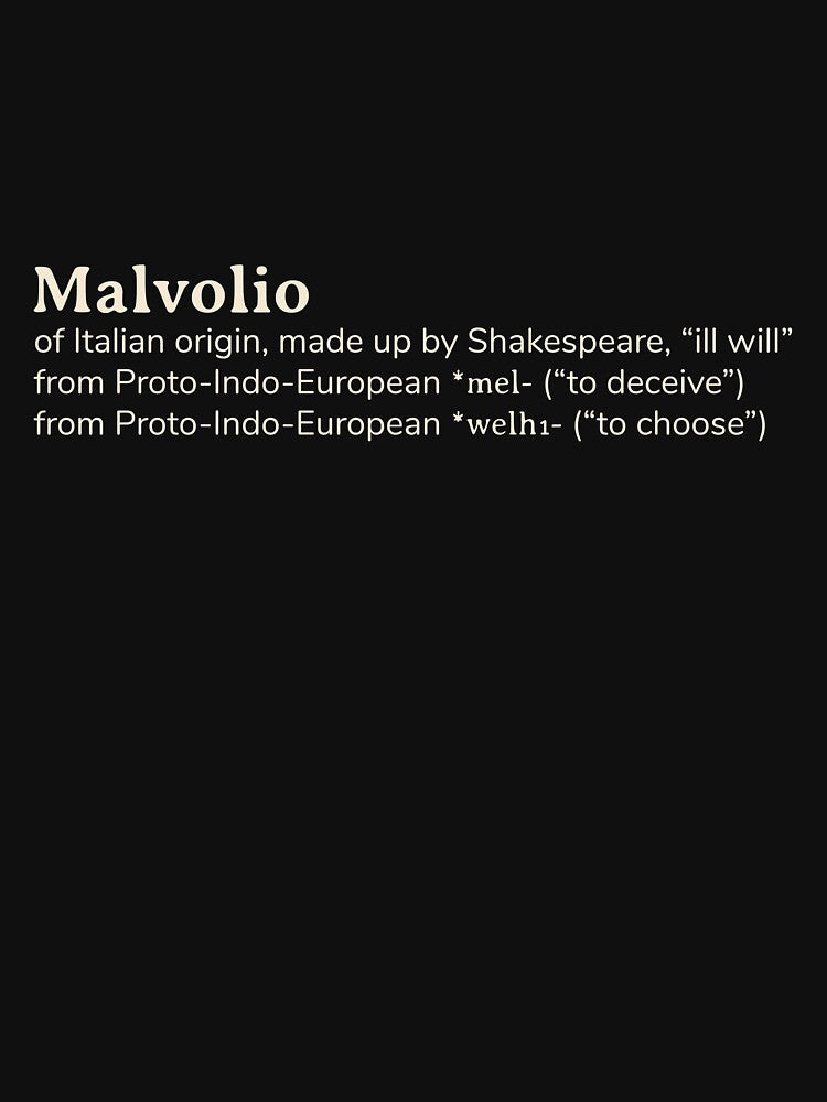 Malvolio name etymology by YourNameStory T-Shirts, Hoodie, Sweatshirt | BlankRebels.com (Image 3)