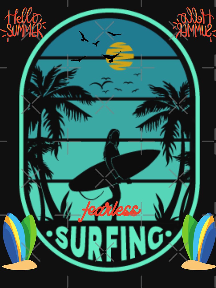 Fearless Surfing by RonelM T-Shirts, Hoodie, Sweatshirt | BlankRebels.com (Image 3)