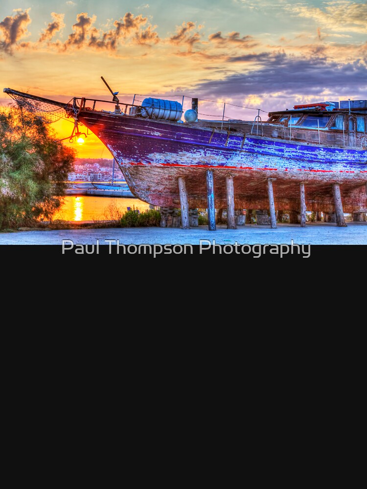 Kefalonia, Greek Shipyard Sunset by Paul Thompson Photography T-Shirts, Hoodie, Sweatshirt | BlankRebels.com (Image 3)