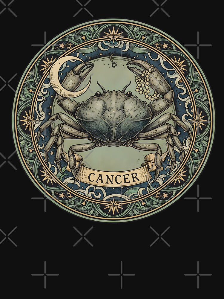 VINTAGE CANCER ZODIAC SIGN by infinitearte T-Shirts, Hoodie, Sweatshirt | BlankRebels.com (Image 3)
