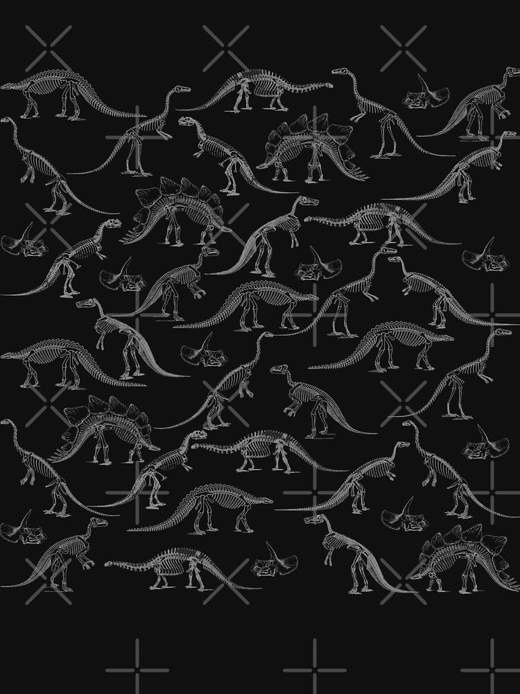 Realistic Dinosaur Skeletons Pattern by DoggoTankDesign T-Shirts, Hoodie, Sweatshirt | BlankRebels.com (Image 3)