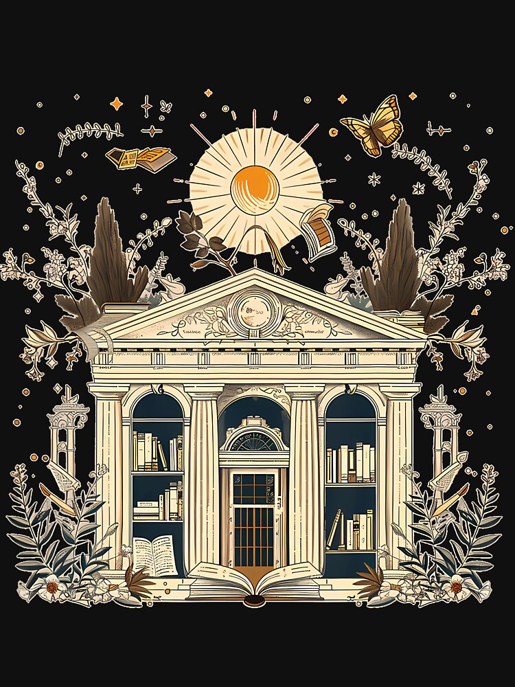 Sunlit Library & Botanical Window by avixnqnbu33 T-Shirts, Hoodie, Sweatshirt | BlankRebels.com (Image 3)