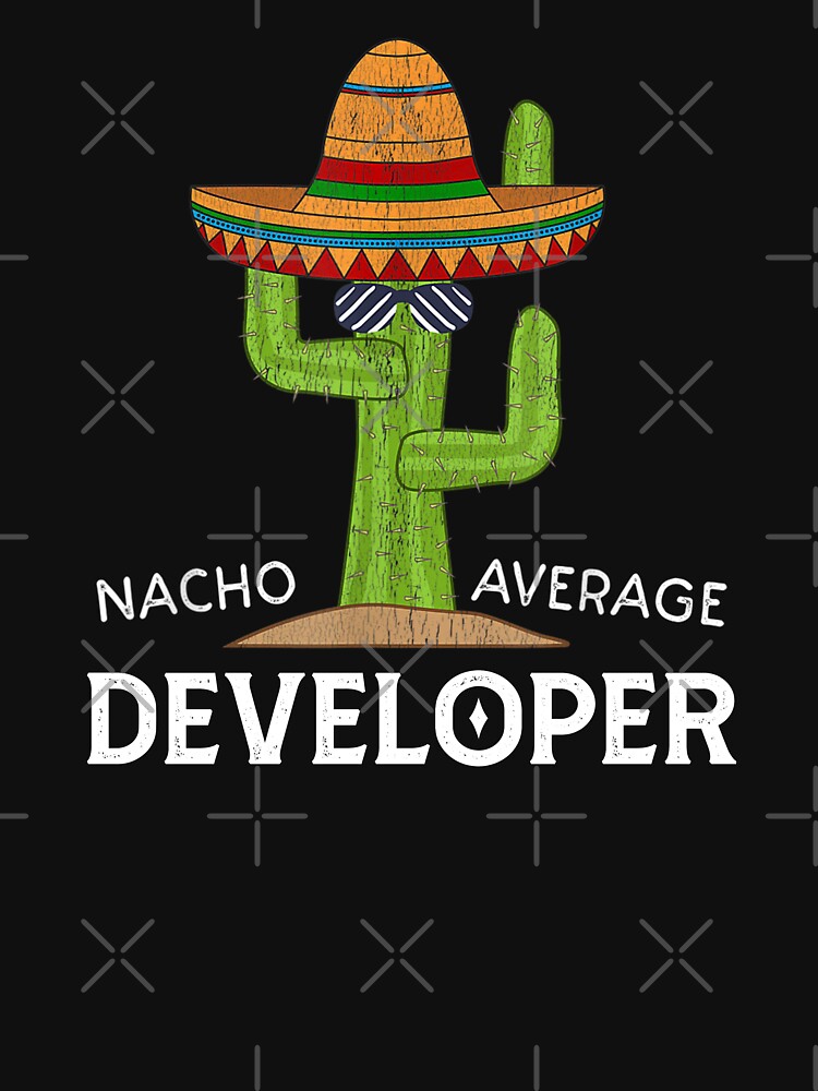 Fun Funny developer Humor Gifts, Funny Cactus illustration distressed Design Meme Saying developer Dad Husband... (Image 3)