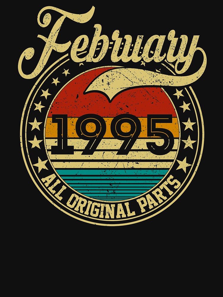 Vintage February 1995 All Original Parts Born in February 1995 26th Birthday Gift 26 Years Old by MN-Shop0123... (Image 3)