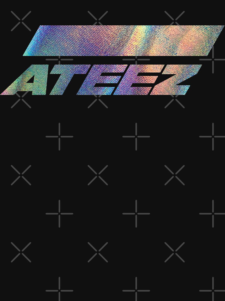 ATEEZ Logo Holographic Style Silver Rainbow Atiny by SugarSaint