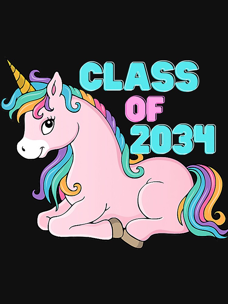 Rainbow Unicorn Class of 2034 by Christopher221 T-Shirts, Hoodie, Sweatshirt | BlankRebels.com (Image 3)