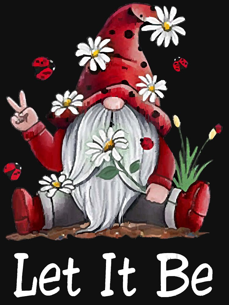 Hippie Let It Be Gnome by JefferySturgill T-Shirts, Hoodie, Sweatshirt | BlankRebels.com (Image 3)