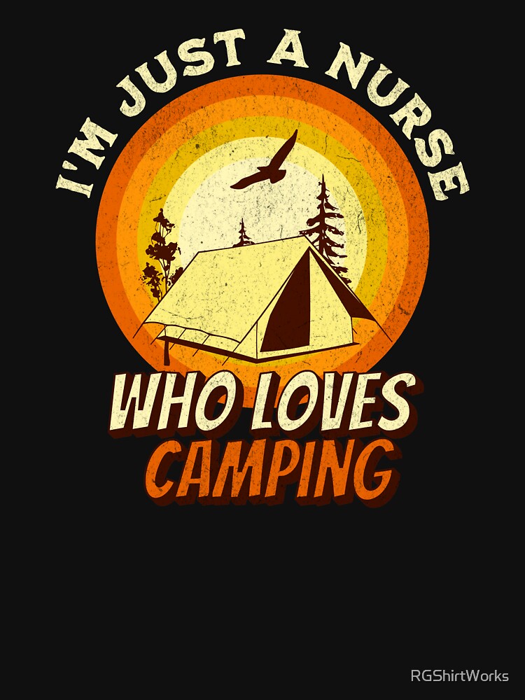 Camping Lover Shirt - I'm just a Nurse by RGShirtWorks Hoodie, Sweatshirt | BlankRebels.com (Image 3)