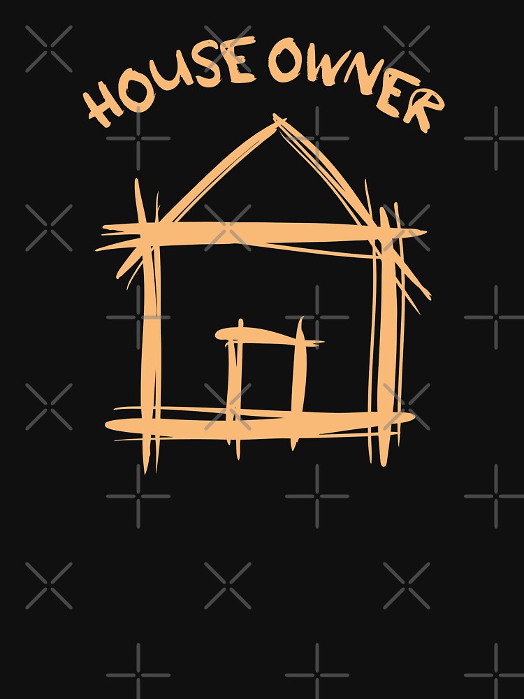 House Owner. Hand-drawn funny doodle. Gift Idea on T-Shirt, Sticker, Poster by funnycolors