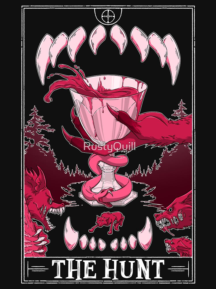The Hunt "Tarotesque" - (Dark) by RustyQuill T-Shirts, Hoodie, Sweatshirt | BlankRebels.com (Image 3)