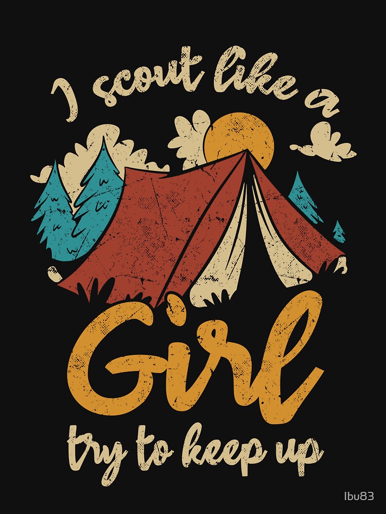 I Scout Like a Girl - Camping Hiking by Ibu83 T-Shirts, Hoodie, Sweatshirt | BlankRebels.com (Image 3)