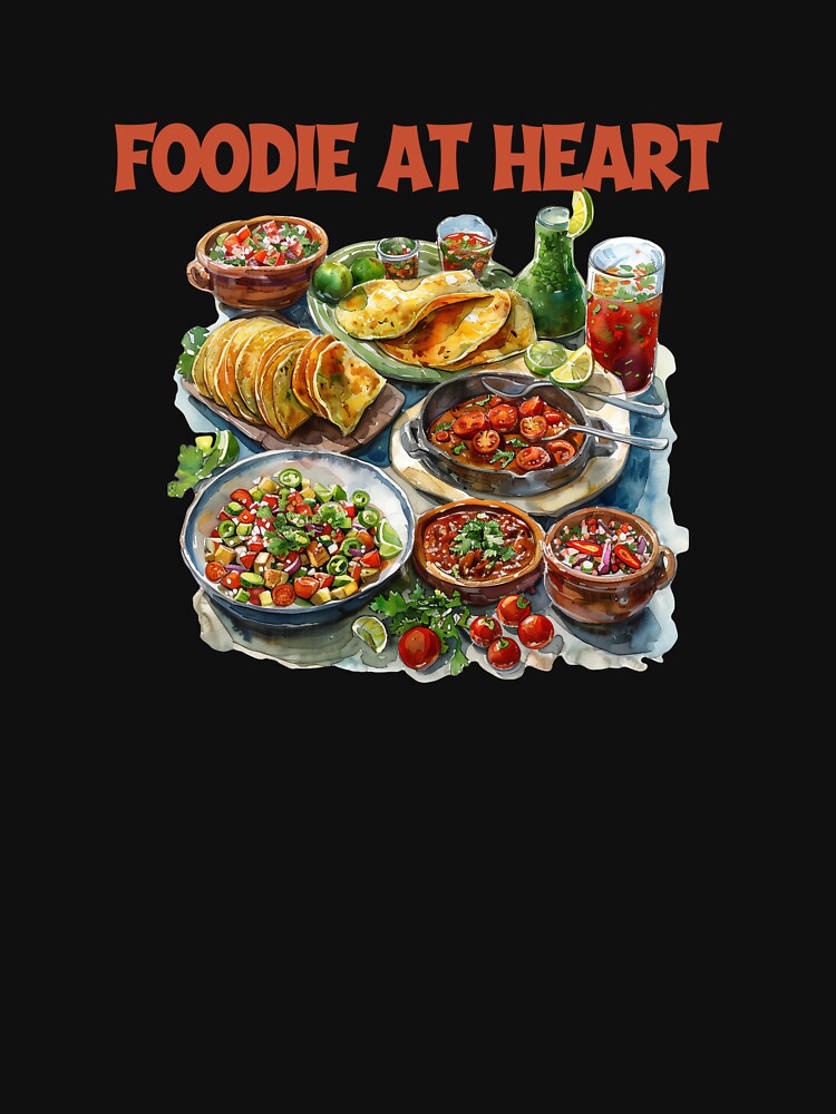 Foodie Heart – Mexican Food Lover Shirt T-Shirts, Hoodie, Sweatshirt