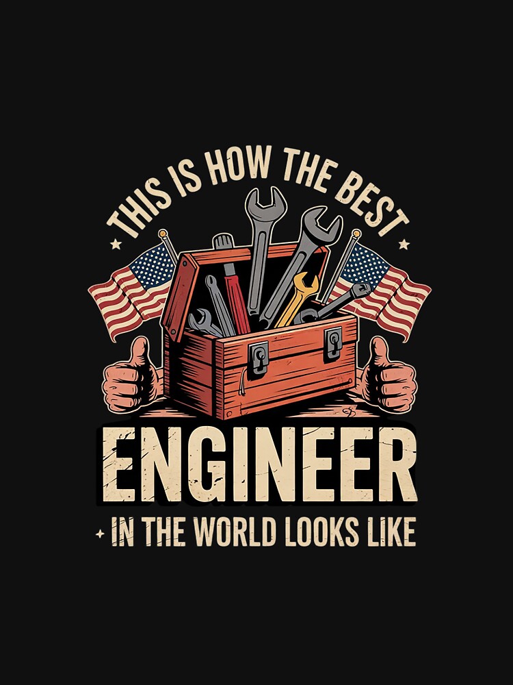 Mens Best Engineer In The World Mechanic Engineering by MythWoot T-Shirts, Hoodie, Sweatshirt | BlankRebels.com (Image 3)