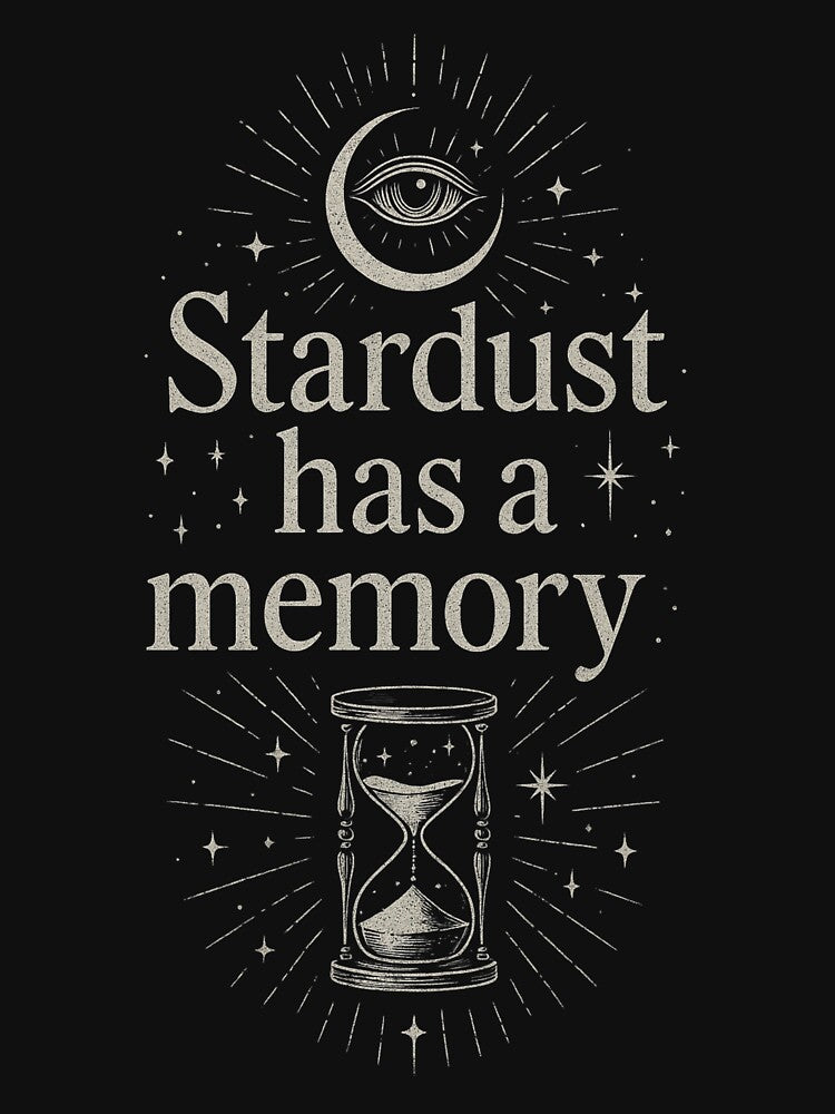 Stardust Has a Memory – Mystical Hourglass Celestial Goth Aesthetic Design by Mouraludia T-Shirts, Hoodie,... (Image 3)
