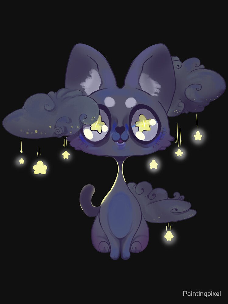 Space Kawaii Black cat by Paintingpixel T-Shirts, Hoodie, Sweatshirt | BlankRebels.com (Image 3)
