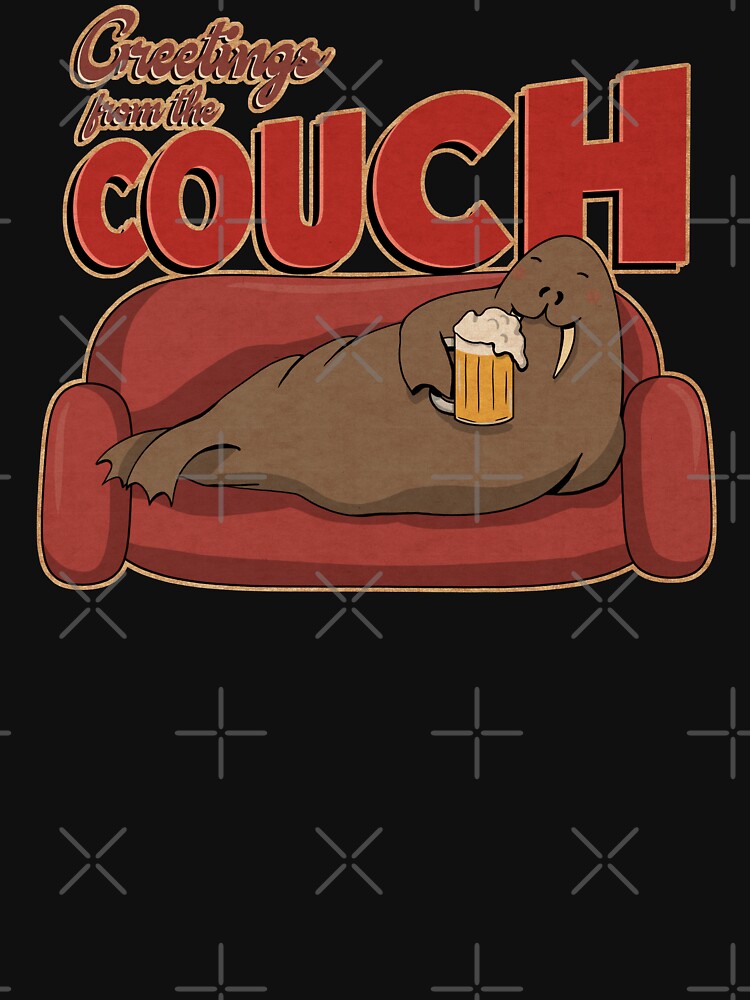 Greetings From The Couch by helenacooper T-Shirts, Hoodie, Sweatshirt | BlankRebels.com (Image 3)