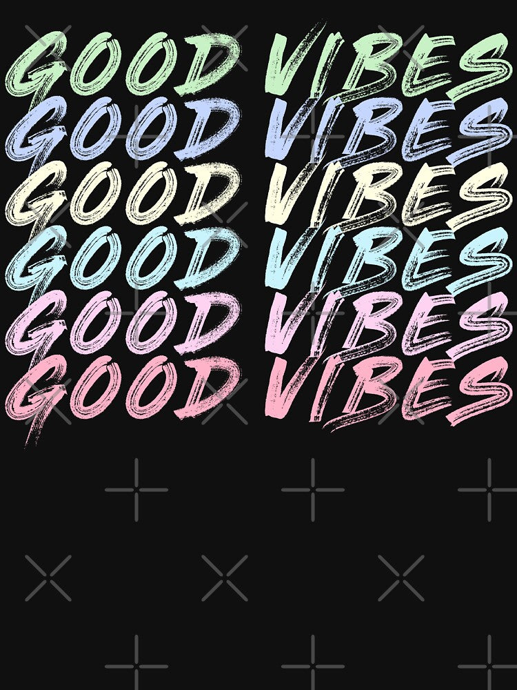 Pastel Good vibes quote saying painted font by NerdnGeekshop T-Shirts, Hoodie, Sweatshirt | BlankRebels.com (Image 3)
