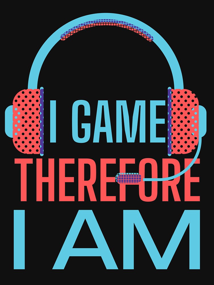 I Game Therefore I Am Red Headset by SweetAndSpice T-Shirts, Hoodie, Sweatshirt | BlankRebels.com (Image 3)