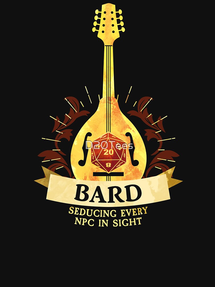 Bard by D20Tees T-Shirts, Hoodie, Sweatshirt | BlankRebels.com (Image 3)