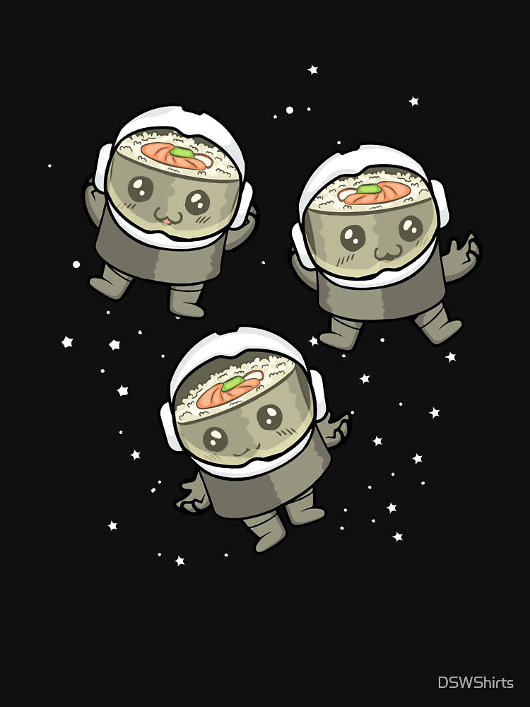Sushi Roll Astronaut Gift Sushi Lovers Japanese Sushi by DSWShirts T-Shirts, Hoodie, Sweatshirt | BlankRebels.com (Image 3)