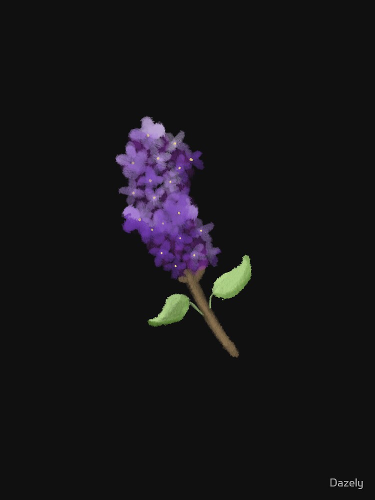 lilac flower watercolor by Dazely T-Shirts, Hoodie, Sweatshirt | BlankRebels.com (Image 3)