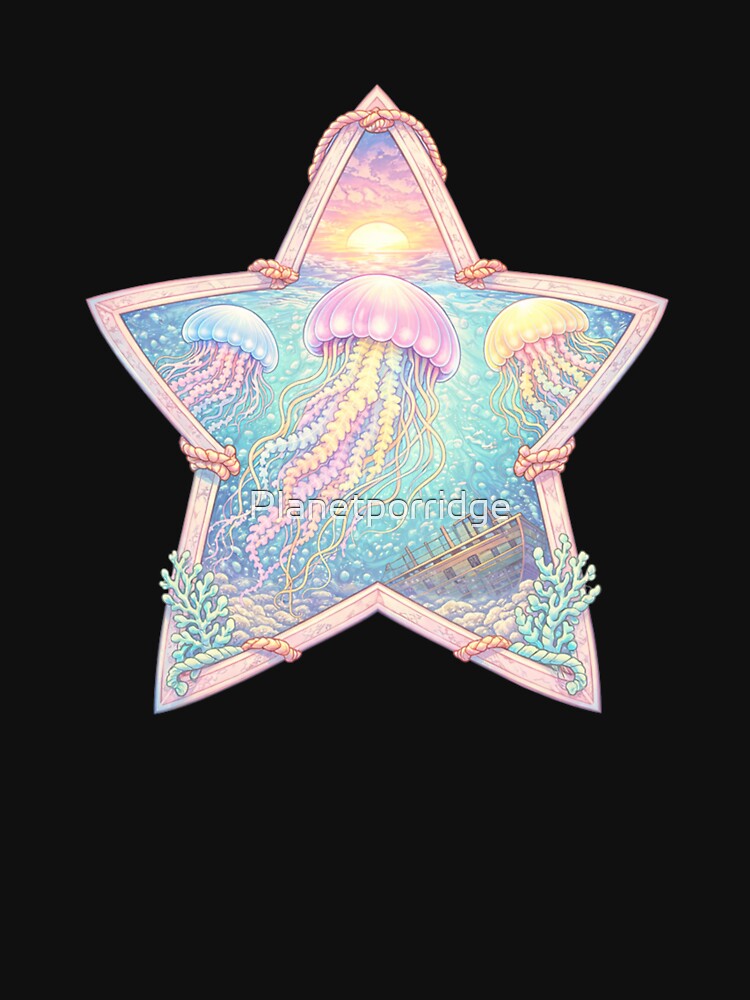 Pastel JellyFish by Planetporridge T-Shirts, Hoodie, Sweatshirt | BlankRebels.com (Image 3)