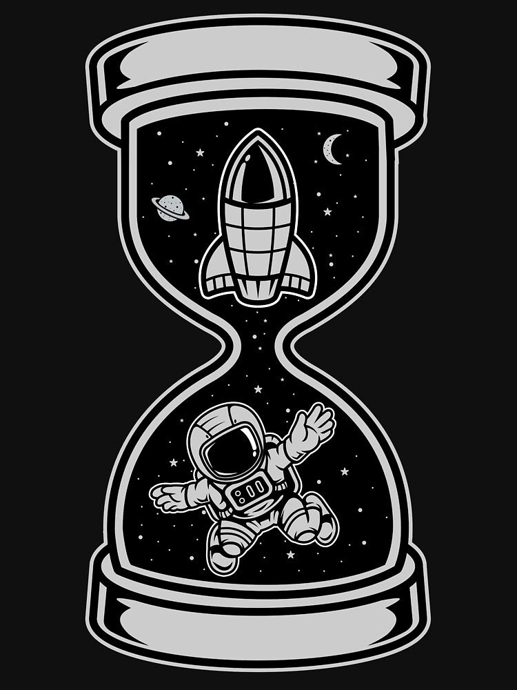 Astronaut Time - Funny Outer Space Lovers by Desteroids T-Shirts, Hoodie, Sweatshirt | BlankRebels.com (Image 3)