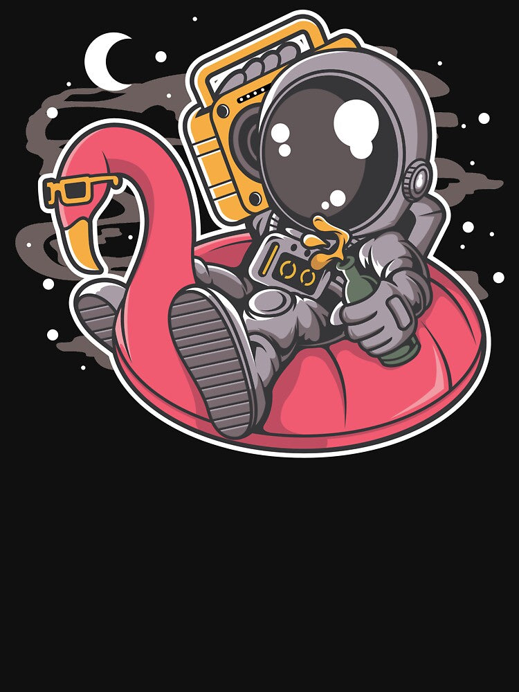 Astronaut Floaties Balloon - Funny Outer Space Lovers by Desteroids T-Shirts, Hoodie, Sweatshirt | BlankRebels.com (Image 3)